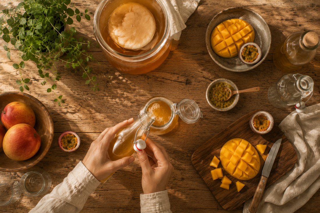 Mango Passionfruit - Homemade Kombucha Recipe